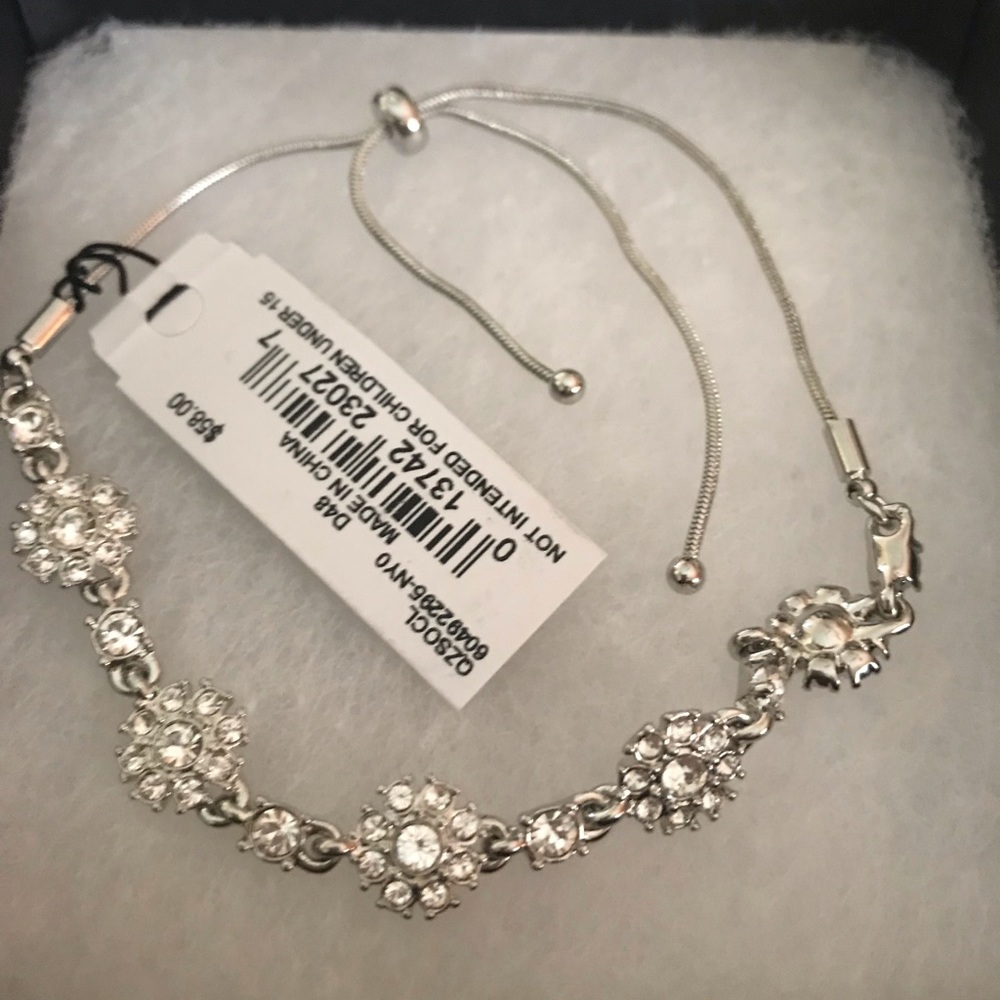 Givenchi silver adjustable bracelet